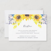 Carte de réception Flowerfields (Devant)