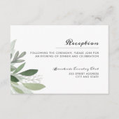 Carte de réception Garden Blush (Devant)