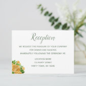Carte de réception Gold Rose (Debout devant)