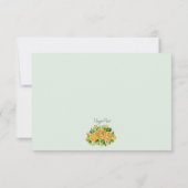 Carte de réception Gold Rose (Dos)