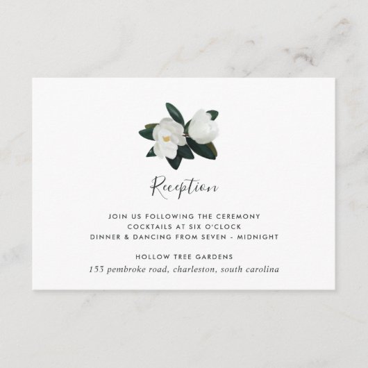 Carte de réception Grandiflora (Devant)