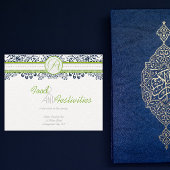 Carte de réception Inséparables Green Grey de la M