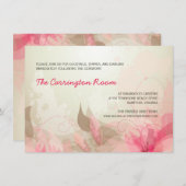 Carte de réception Invitations Abstraites de maria (Devant / Derrière)