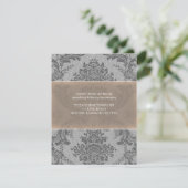 Carte de réception Lavender Elegant Damask (Debout devant)