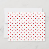 Carte de réception Little Red Heart Wedt (Dos)