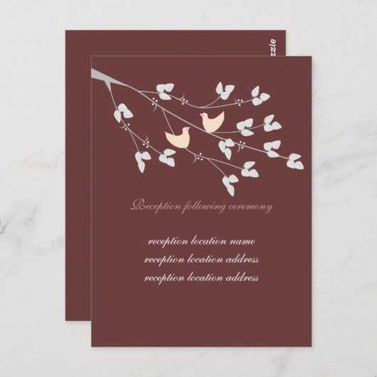 Carte de réception Loisirs (Devant / Derrière)