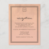 Carte de réception Luxe Burgundy et Blush (Devant)