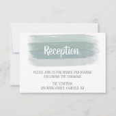 Carte de réception mariage Aquarelle (Devant)