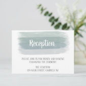 Carte de réception mariage Aquarelle (Debout devant)