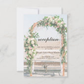 Carte de réception mariage Beach Arbor (Devant)