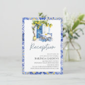 Carte de réception Mariage de Citron Méditerranéen (Debout devant)