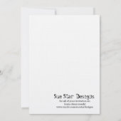 Carte de réception Mariage de gâteau rouge/crème (Dos)