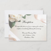 Carte de réception modèle mariage blanc personnali (Devant)