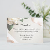 Carte de réception modèle mariage blanc personnali (Debout devant)