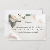 Carte de réception modèle mariage blanc personnali (Dos)