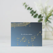 Carte de réception Music Bar Mitzvah (Debout devant)