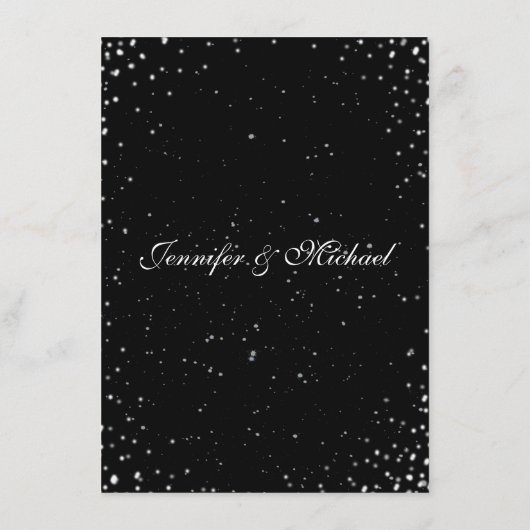Carte de réception | Nuit étoilée (Dos)