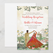 Carte de réception numérique & invitations de mari (Devant / Derrière)