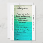 Carte de réception Ombre Blue Frosting 3,5 x 7 (Devant)