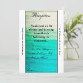 Carte de réception Ombre Blue Frosting 3,5 x 7 (Debout devant)