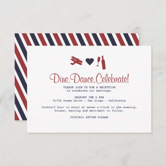 Carte de Réception par Avion (Devant / Derrière)