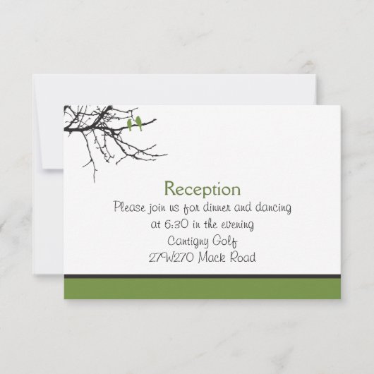 Carte de réception personnalisée pour les Insépara (Devant)