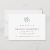 Carte de réception Petite Bouquet | Bleuet (Devant)