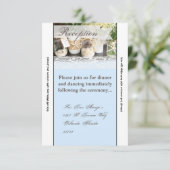 Carte de réception Plage Mer Mason Jars Océan (Debout devant)