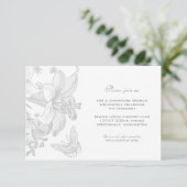Carte de réception pour la célébration de renouvel (Debout devant)