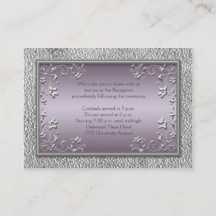 Carte de réception pour prune et en eau douce