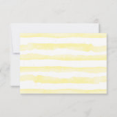 Carte de Réception pour un Mariage Tournesol (Dos)