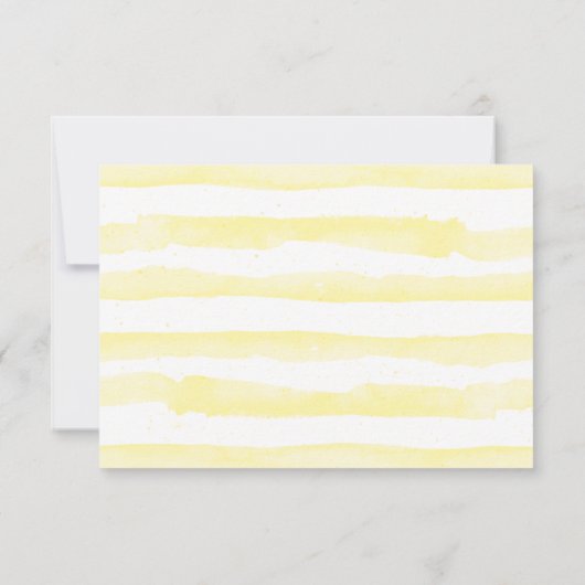 Carte de Réception pour un Mariage Tournesol (Dos)