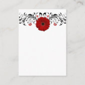 Carte de réception Red Gerbera Daisy (Dos)