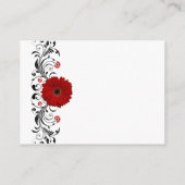 Carte de réception Red Gerbera Daisy (Dos)