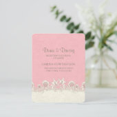 Carte de réception Rose de sable et d'étoiles de l (Debout devant)