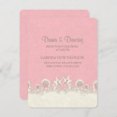 Carte de réception Rose de sable et d'étoiles de l (Devant / Derrière)