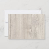 Carte de réception Rustic Mariage Sprigs (Dos)