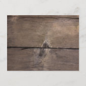 Carte de réception rustique en bouchon de vin (Dos)