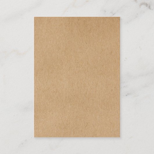 Carte de réception Rustique Mariage de script Merc (Dos)