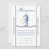 Carte de réception Seahorse Ocean Beach Water (Devant)