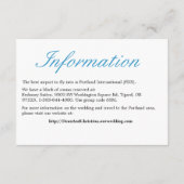 Carte de réception simple et élégante (Dos)