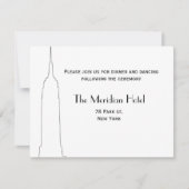 Carte de réception Skyline NYC (Devant)