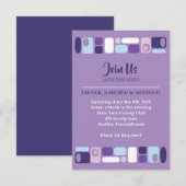 Carte de réception SO MOD Bar Bar Mitzvah (Devant / Derrière)