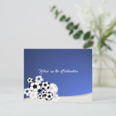 Carte de réception Soccer Invitational Bar Mitzvah (Debout devant)