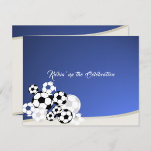 Carte de réception Soccer Invitational Bar Mitzvah