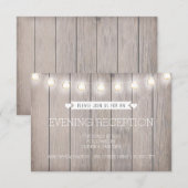 CARTE DE RÉCEPTION SOIRÉE SUR MESURE - LUMIÈRES RU (Devant / Derrière)