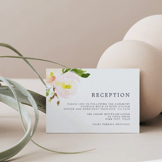 Carte de réception Spring Blush
