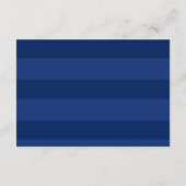 Carte de réception Sunflower and Navy Blue Wedding (Dos)