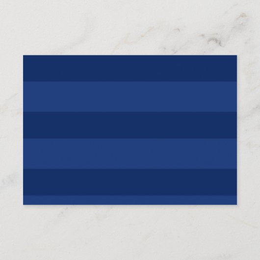 Carte de réception Sunflower and Navy Blue Wedding (Dos)