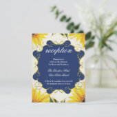 Carte de réception Tournesol - Ensemble d'invitati (Debout devant)